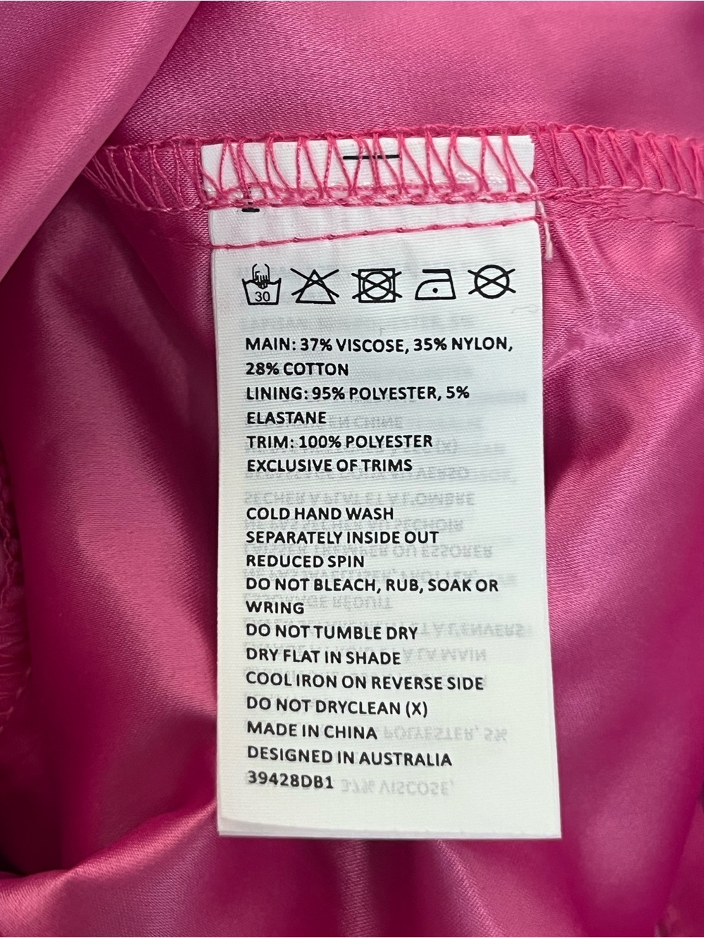 BARDOT Lace Sheath Cocktail Dress In Magenta Pink 10/Large - Picture 9 of 9